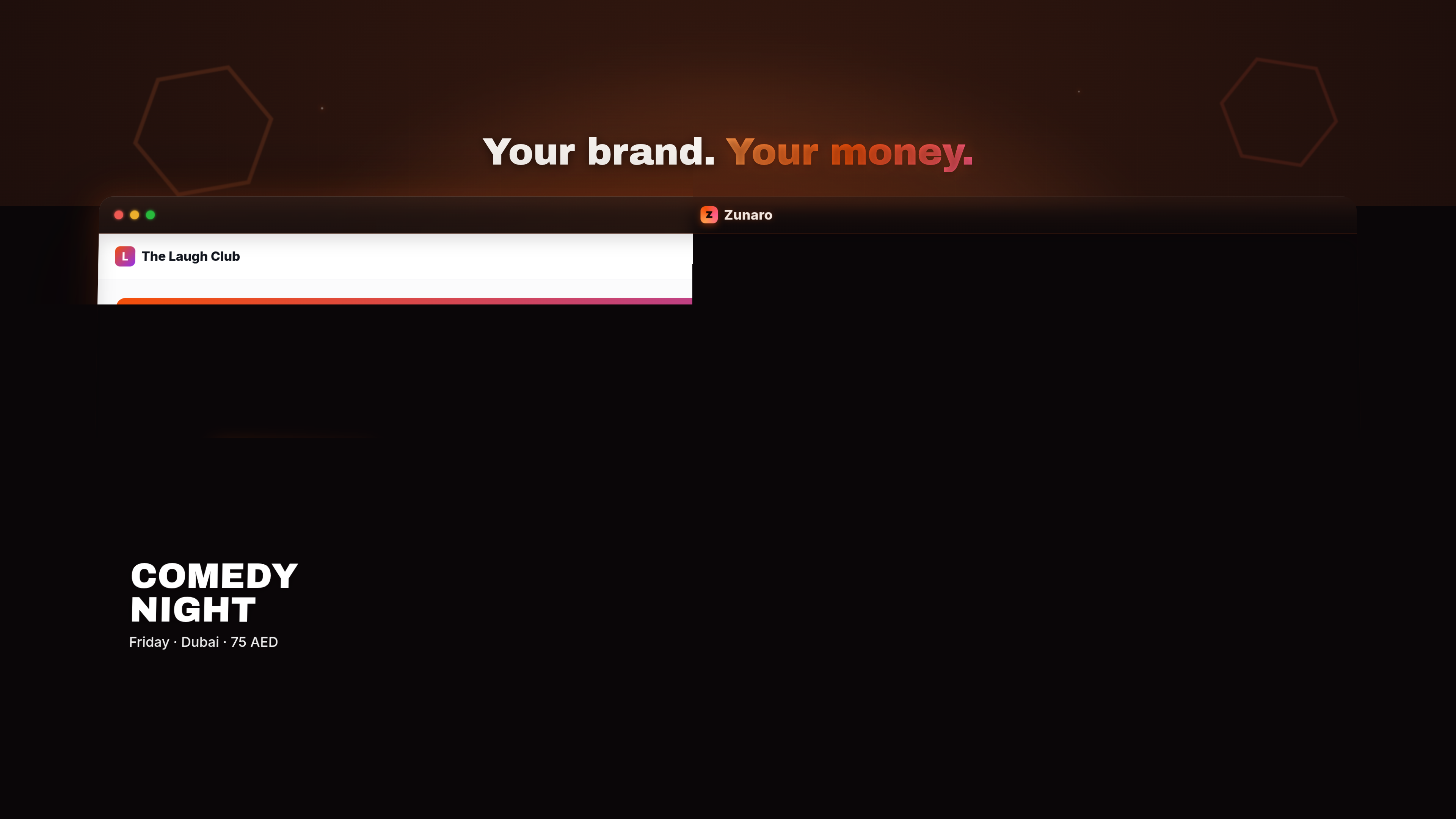 Your own branded store, AED, Arabic + English
